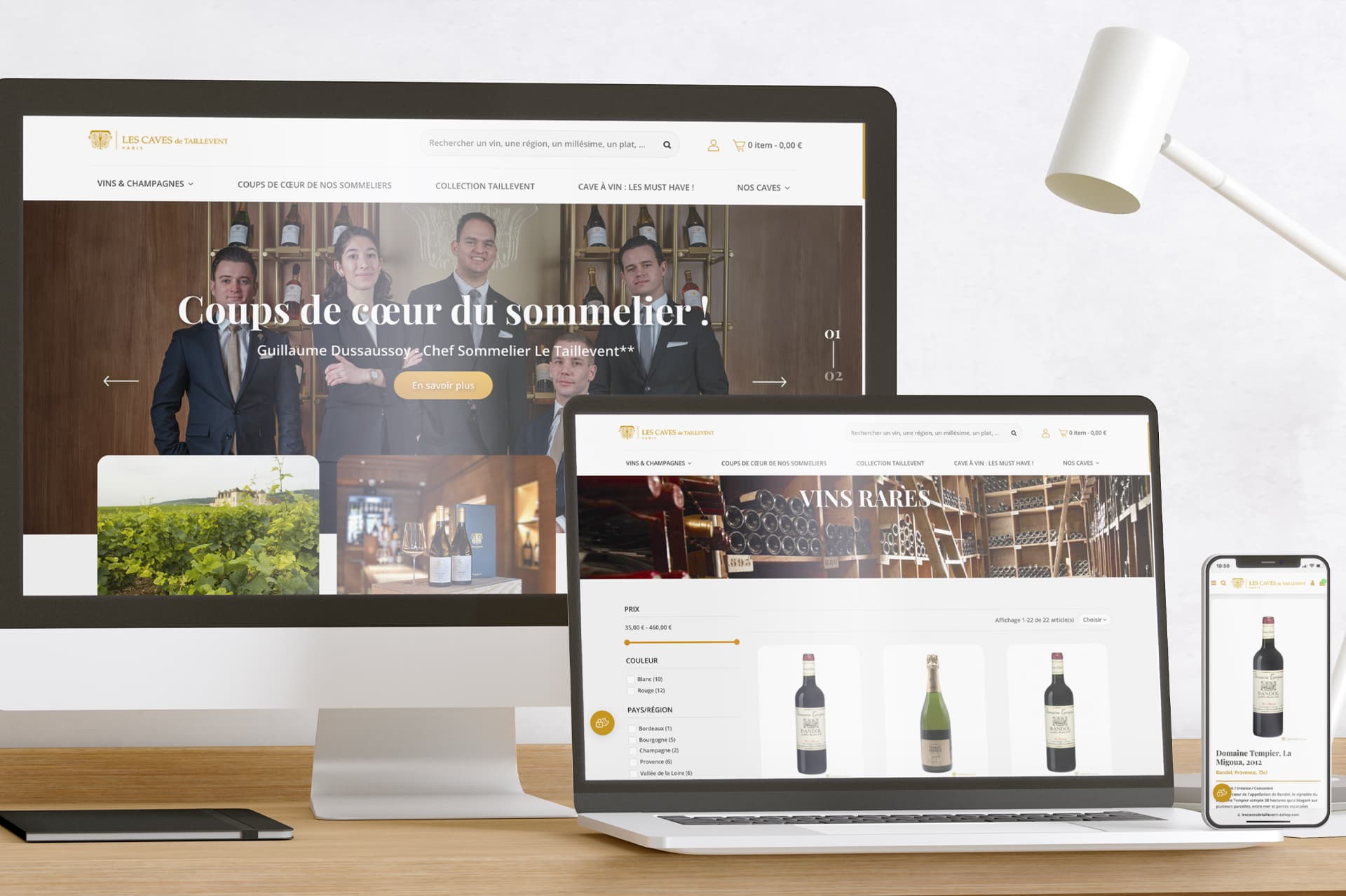 E-Shop Taillevent repensé
